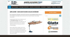 Desktop Screenshot of ampelschirm-test.com